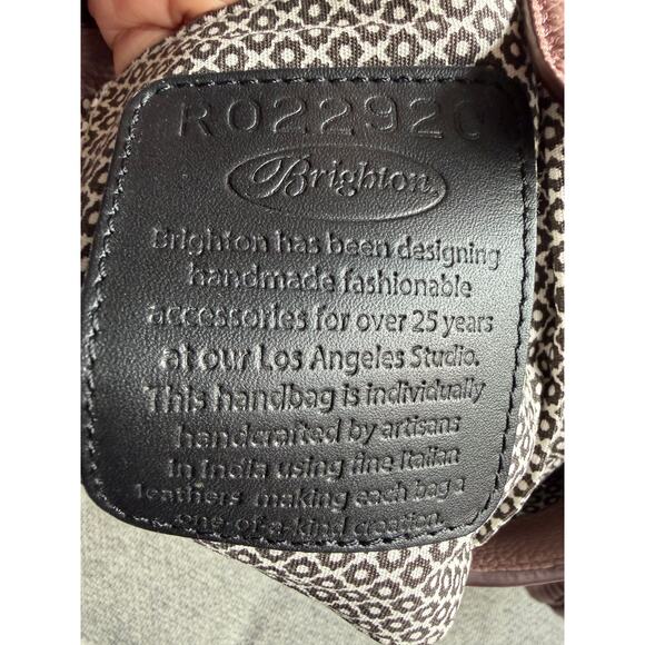 Brighton Fia Crossbody Leather Bag French Mauve - Picture 13 of 15